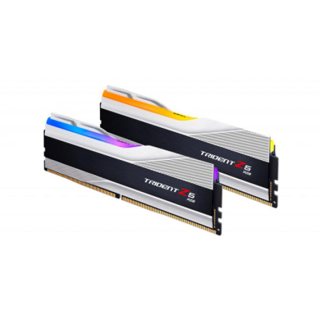 Модуль памяти G.Skill DDR5 32GB (2x16GB) 6000 MHz Trident Z5 RGB Silver (F5-6000J4040F16GX2-TZ5RS)