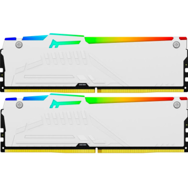 Модуль памяти Kingston FURY 64 GB (2x32GB) DDR5 6000 MHz Beast RGB EXPO White (KF560C36BWEAK2-64)