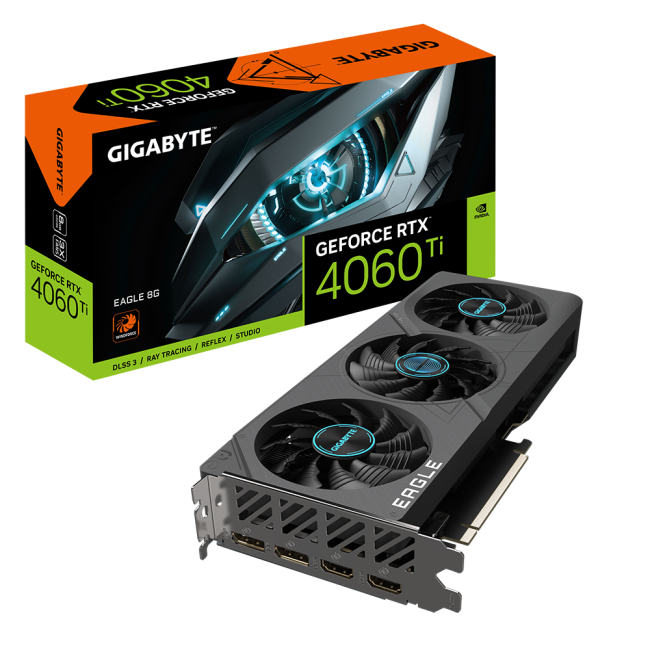 Видеокарта Gigabyte GeForce RTX 4060 Ti EAGLE 8G (GV-N406TEAGLE-8GD)