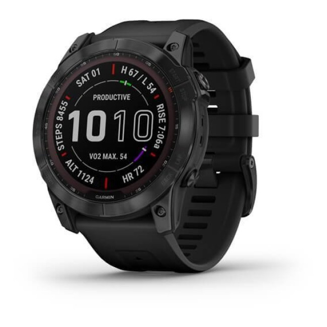 Garmin Fenix 7X Sapphire S. Black DLC Titanium w. Black Band (010-02541-22/23)