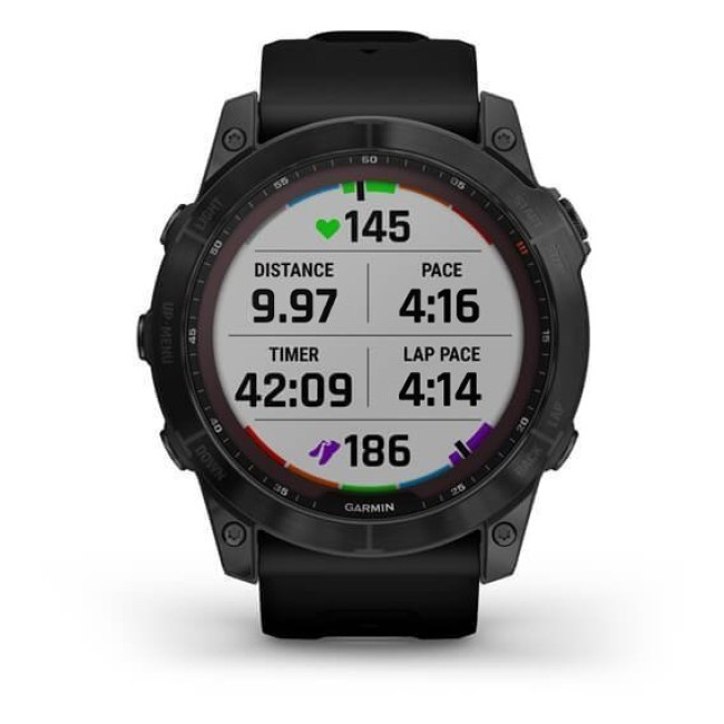 Garmin Fenix 7X Sapphire S. Black DLC Titanium w. Black Band (010-02541-22/23)