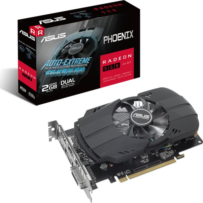 Видеокарта Asus Phoenix Radeon 550 2GB GDDR5 (PH-550-2G)