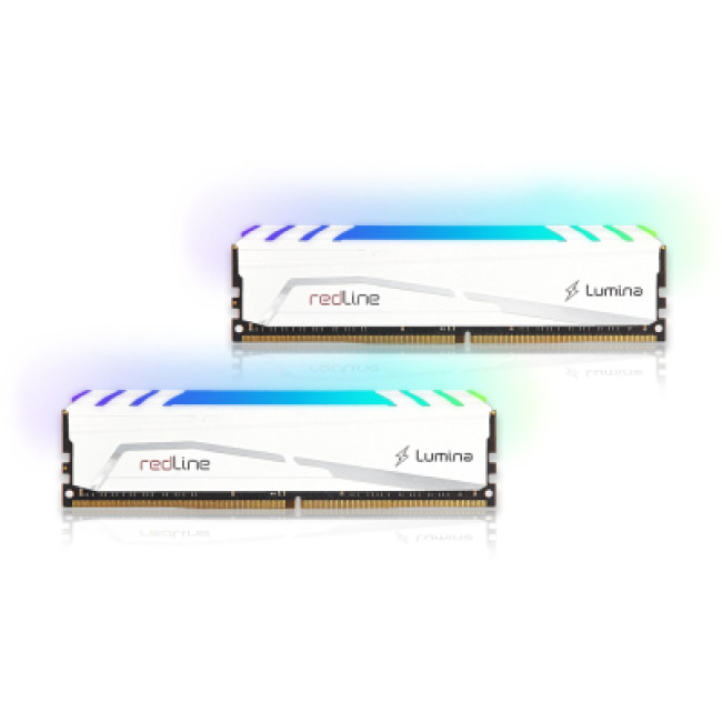 Модуль памяти Mushkin 64 GB (2x32GB) DDR5 6400 MHz Redline Lumina RGB White (MLB5C640BGGP32GX2)