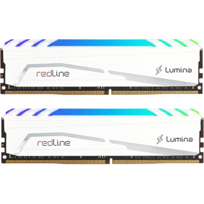 Модуль памяти Mushkin 64 GB (2x32GB) DDR5 6400 MHz Redline Lumina RGB White (MLB5C640BGGP32GX2)