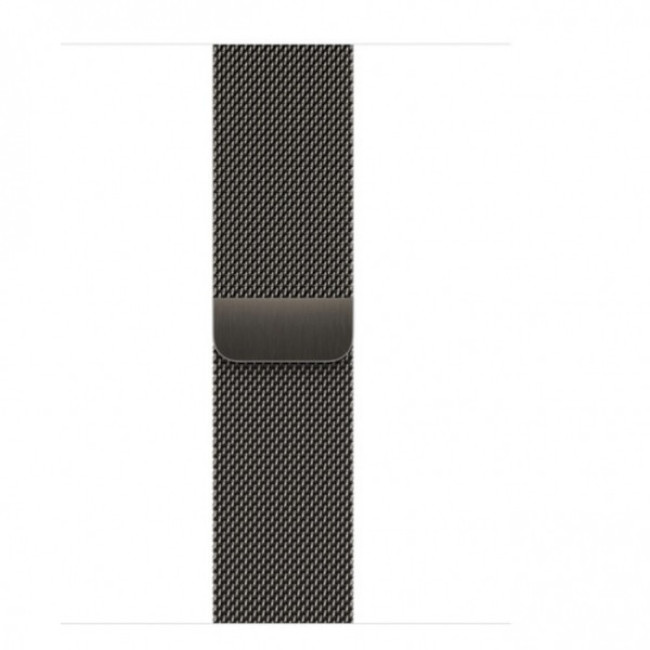 Apple Watch Series 7 GPS + Cellular 41mm Graphite Stainless Steel Case with Graphite Milanese Loop (MKHK3)