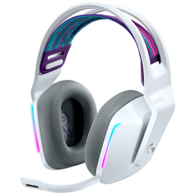 Наушники Logitech G733 LIGHTSPEED Wireless RGB WHITE (981-000883)