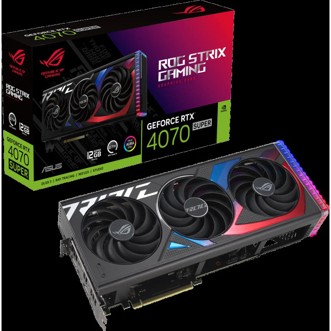 Видеокарта Asus ROG Strix GeForce RTX 4070 SUPER 12228MB (ROG-STRIX-RTX4070S-12G-GAMING)