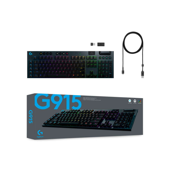 Клавиатура Logitech G915 Tactile Black (920-008910)