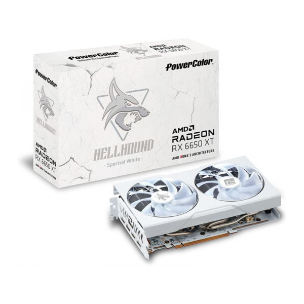 PowerColor Radeon RX 6650 XT Hellhound Spectral White (AXRX 6650 XT 8GBD6-3DHLV2/OC)