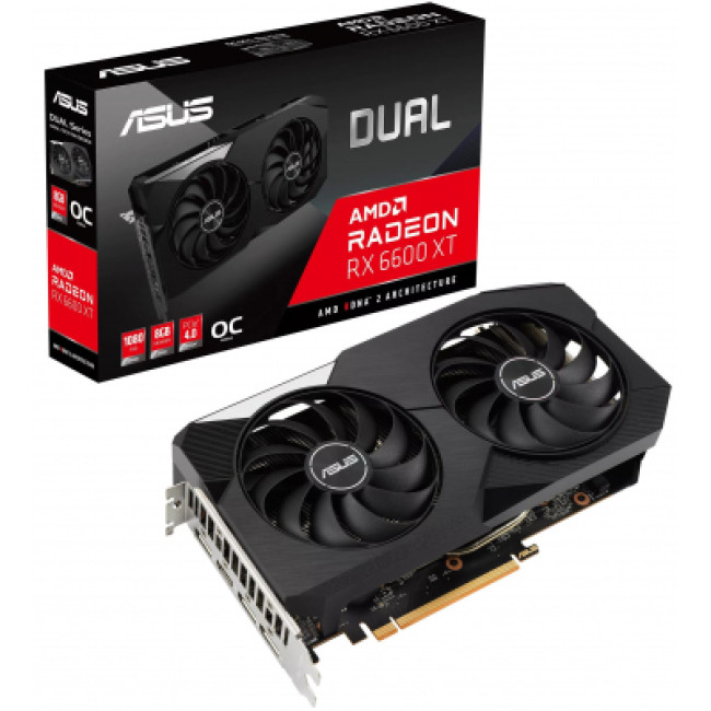 ASUS Radeon RX 6600 XT 8Gb DUAL OC (DUAL-RX6600XT-O8G)