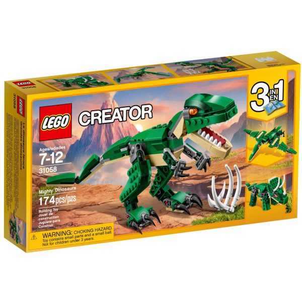 Блочный конструктор LEGO Creator Могучие Динозавры (31058)