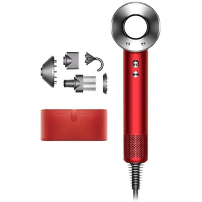 Фен Dyson HD07 Supersonic Red/Nikel with Case (397704-01)