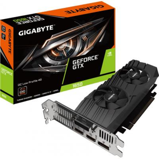 Видеокарта Gigabyte GeForce GTX1650 4096Mb OC LP D6 (GV-N1656OC-4GL)