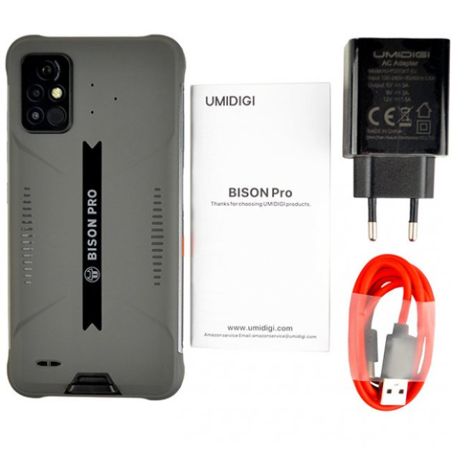 Смаpтфон UMIDIGI Bison Pro 8/128GB Storm Grey