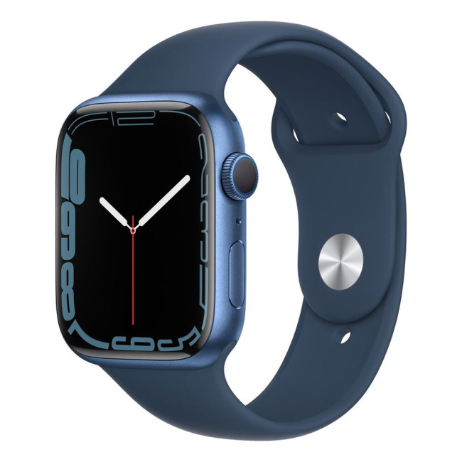 Apple Watch Series 7 GPS 45mm Blue Aluminum Case With Blue Sport Band (MKN83)