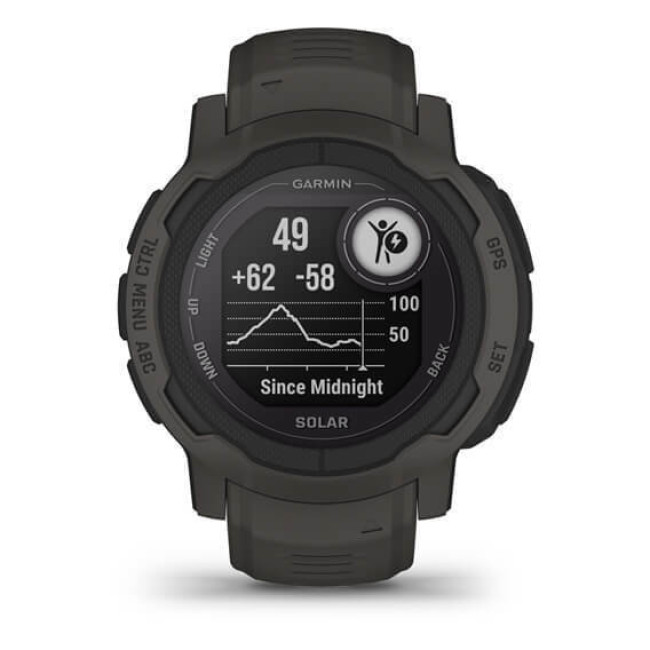 Смарт-часы Garmin Instinct 2 Solar Graphite (010-02627-10)