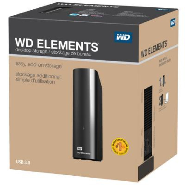 Внешний жесткий диск WD Elements Desktop 14 TB (WDBWLG0140HBK)