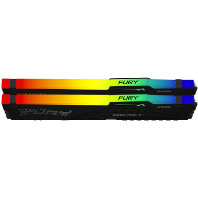 Модуль памяти Kingston Fury (ex.HyperX) DDR5 32GB 5200 MHz Beast RGB (KF552C40BBA-32)