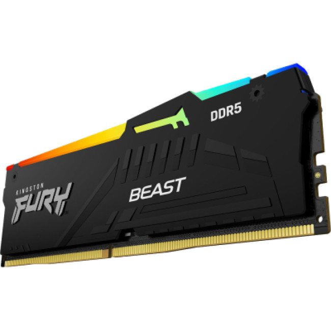 Модуль памяти Kingston Fury (ex.HyperX) DDR5 32GB 5200 MHz Beast RGB (KF552C40BBA-32)