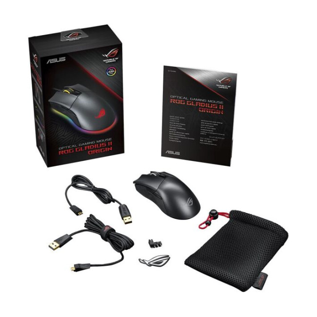 ASUS ROG Gladius II Origin Black (90MP00U1-B0UA00)