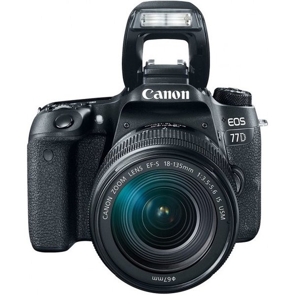 Зеркальный фотоаппарат Canon EOS 77D kit (18-135mm) IS STM