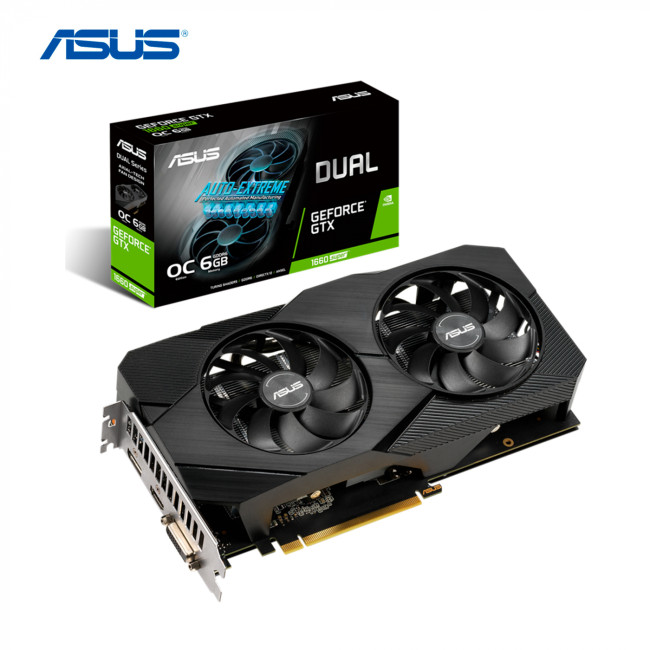 Видеокарта ASUS GeForce GTX1660 SUPER 6144Mb DUAL OC EVO (DUAL-GTX1660S-O6G-EVO)