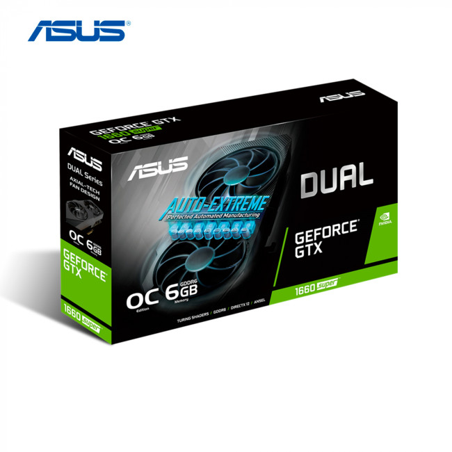 Видеокарта ASUS GeForce GTX1660 SUPER 6144Mb DUAL OC EVO (DUAL-GTX1660S-O6G-EVO)