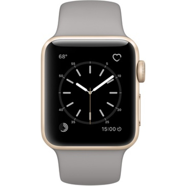 Умные часы Apple Watch 38mm Series 2 Gold Aluminum Case with Concrete Sport Band (MNP22)