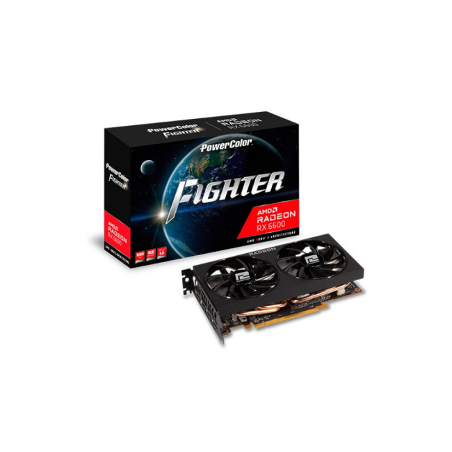 Видеокарта PowerColor Radeon RX 6600 Fighter (AXRX 6600 8GBD6-3DH)