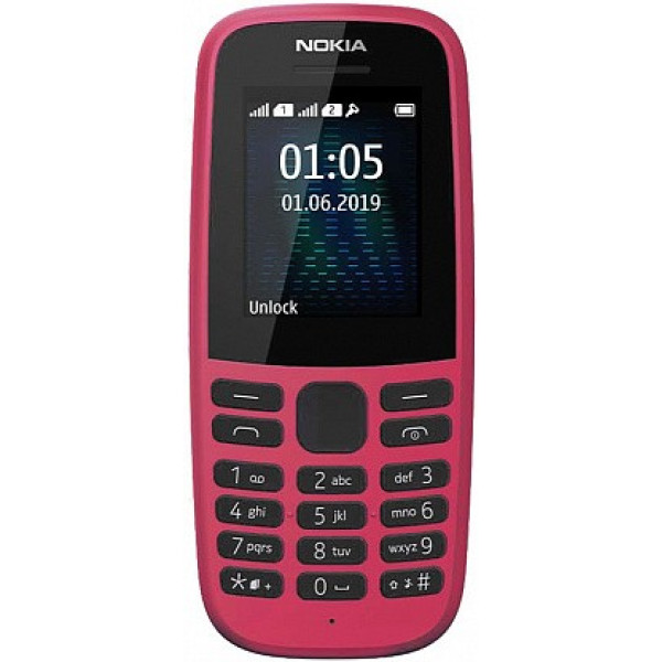 Nokia 105 Single Sim 2019 Pink (16KIGP01A13) (UA)