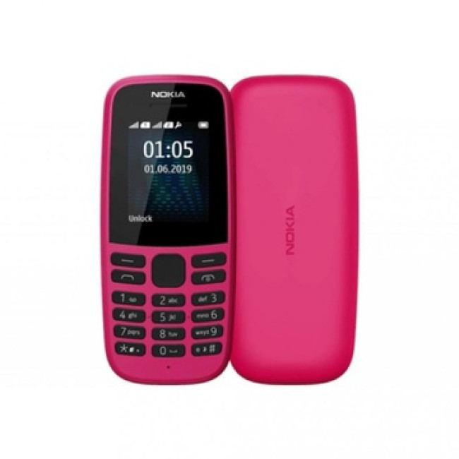 Мобільний телефон Nokia 105 Single Sim 2019 Pink (16KIGP01A13) (UA)