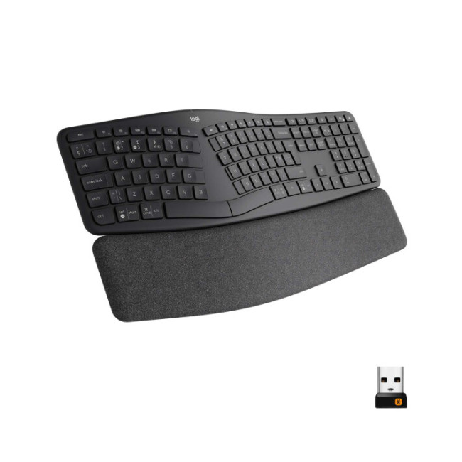 Клавиатура Logitech ERGO K860 Bluetooth/Wireless UA Black (920-010108, 920-010352)