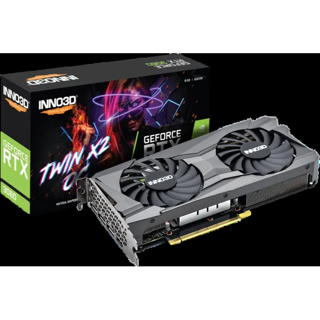 Видеокарта INNO3D GEFORCE RTX 3060 8GB TWIN X2 OC (N30602-08D6X-11902130)