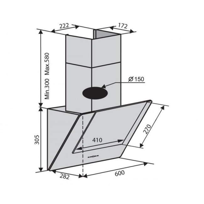 Ventolux Diamond 60 BK (700) PB