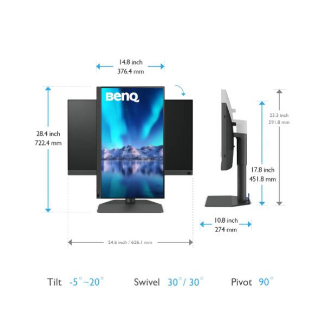 BenQ SW272Q (9H.LLPLB.QBE)