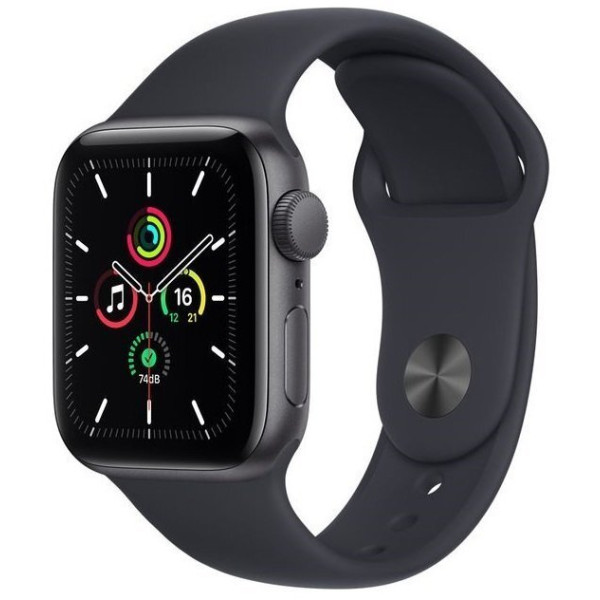 Продажа Apple Watch SE GPS 44mm Space Gray Aluminum Case with Midnight Sport Band (MKQ63)