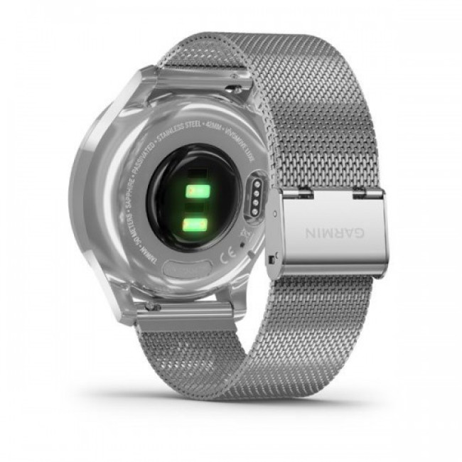 Garmin vivomove Luxe Premium Silver-Black Milanese (010-02241-23)