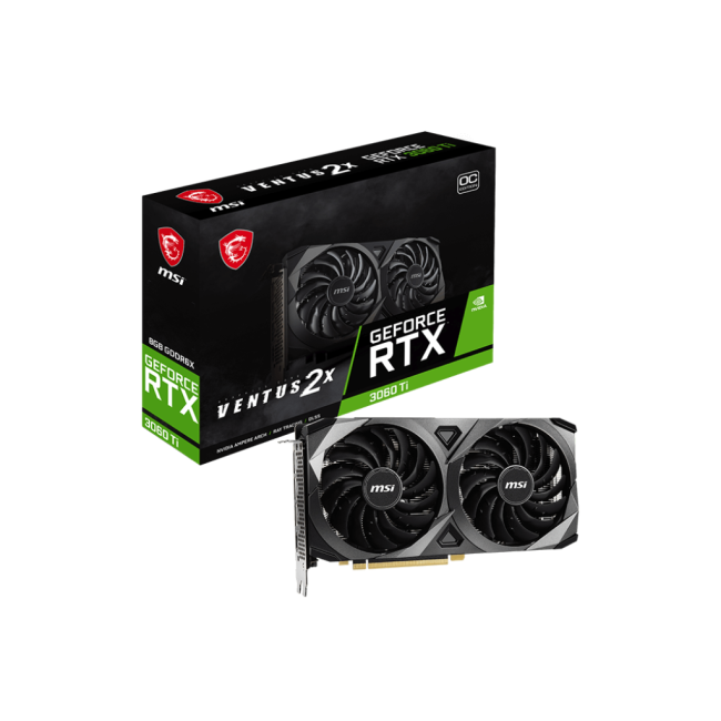 Видеокарта MSI GeForce RTX3060Ti 8Gb VENTUS 2X D6X OC (RTX 3060 Ti VENTUS 2X 8GD6X OC)