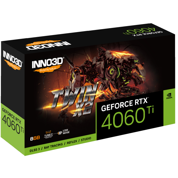 Inno3D GeForce RTX 4060 Ti Twin X2 8GB GDDR6 (N406T2-08D6-171153N)