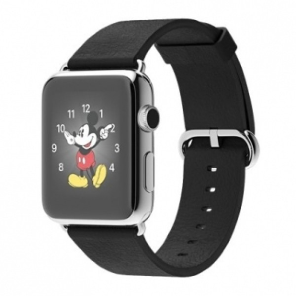 Apple 42mm Stainless Steel Case with Black Classic Buckle (MJ3X2)