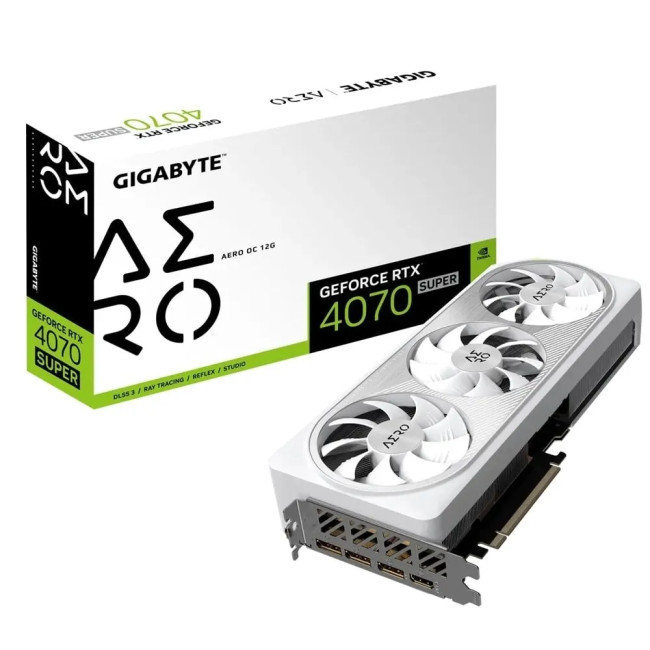 Видеокарта Gigabyte GeForce RTX4070 SUPER 12Gb AERO OC (GV-N407SAERO OC-12GD)