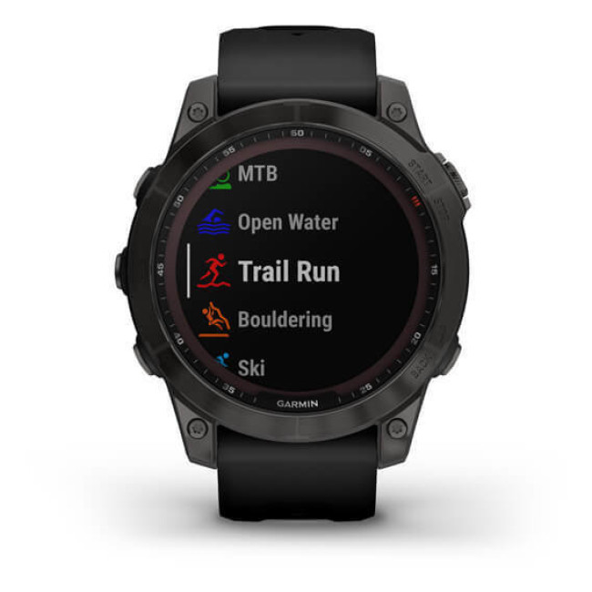 Garmin Fenix 7 Sapphire Solar Black DLC Titanium with Black Band (010-02540-34/35)