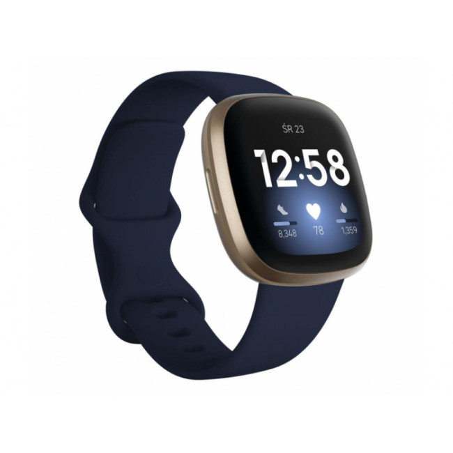 Fitbit Versa 3 Midnight/Soft Gold Aluminum (FB511GLNV)