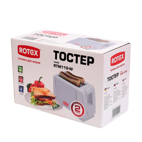 Тостер Rotex RTM110-W