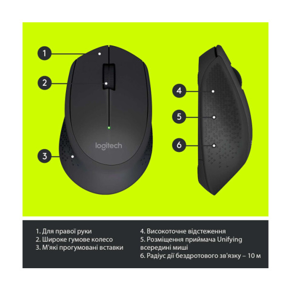 Logitech M280 Wireless Mouse Black (910-004291, 910-004287)