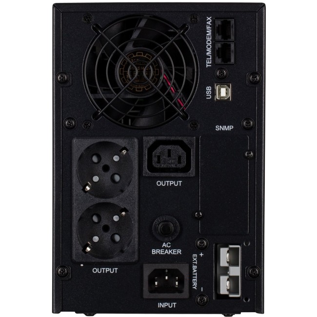 2E PS1000L, 1000VA/800W, на зовнішні АКБ 2*12В, 2xSchuko+1xC13 (2E-PS1000L)