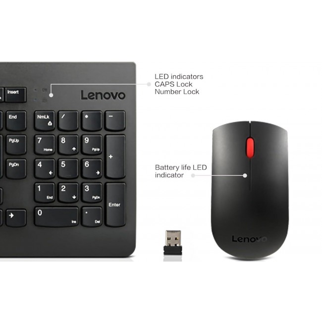 Lenovo Essential Wireless Keyboard and Mouse Combo Gen2 UA (4X31N50709)