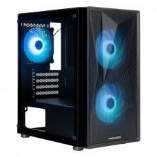 Prologix E102 Tempered Glass&Mesh Black