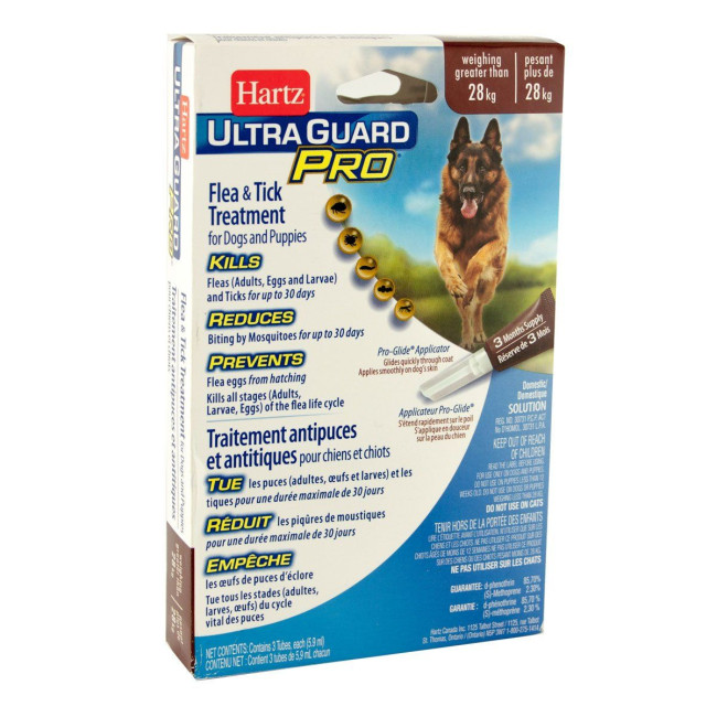 Hartz Ultra Guard Pro for DoGs - Краплі Ультра Гард Про для собак (5 в 1) більше 28 кг, 1 піпетка