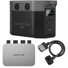 Зарядна станція EcoFlow PowerStream Delta Max 2000 (DELTA2000-EU/EFPowerStreamMI-EU-800W/EFL-BKWDELTAEBCable-0.4m)